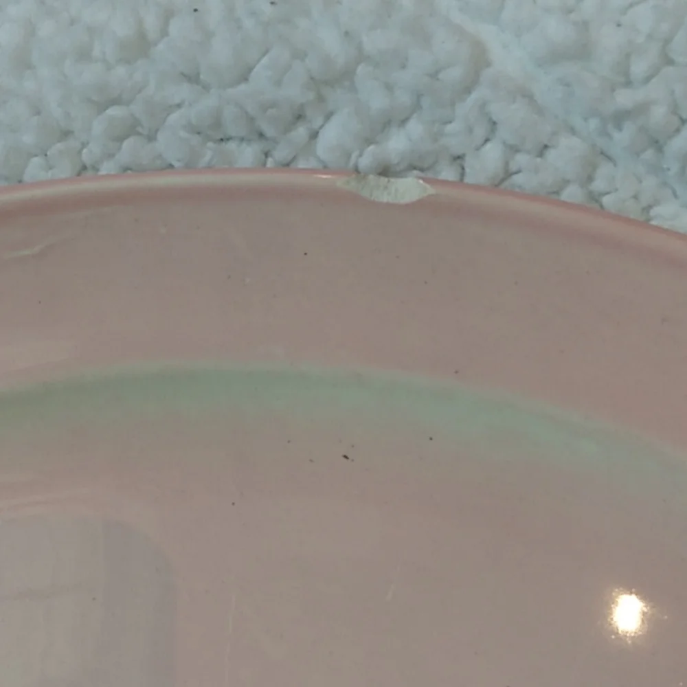 Vintage Lu-Ray Pastels pink tray